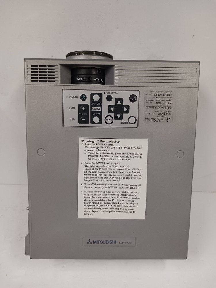 Mitsubishi LVP-X70UX LCD Projector Tested and Working