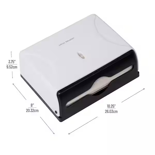 Wall Mounted Multi-Fold Paper Towel Dispenser Tri-Fold , White