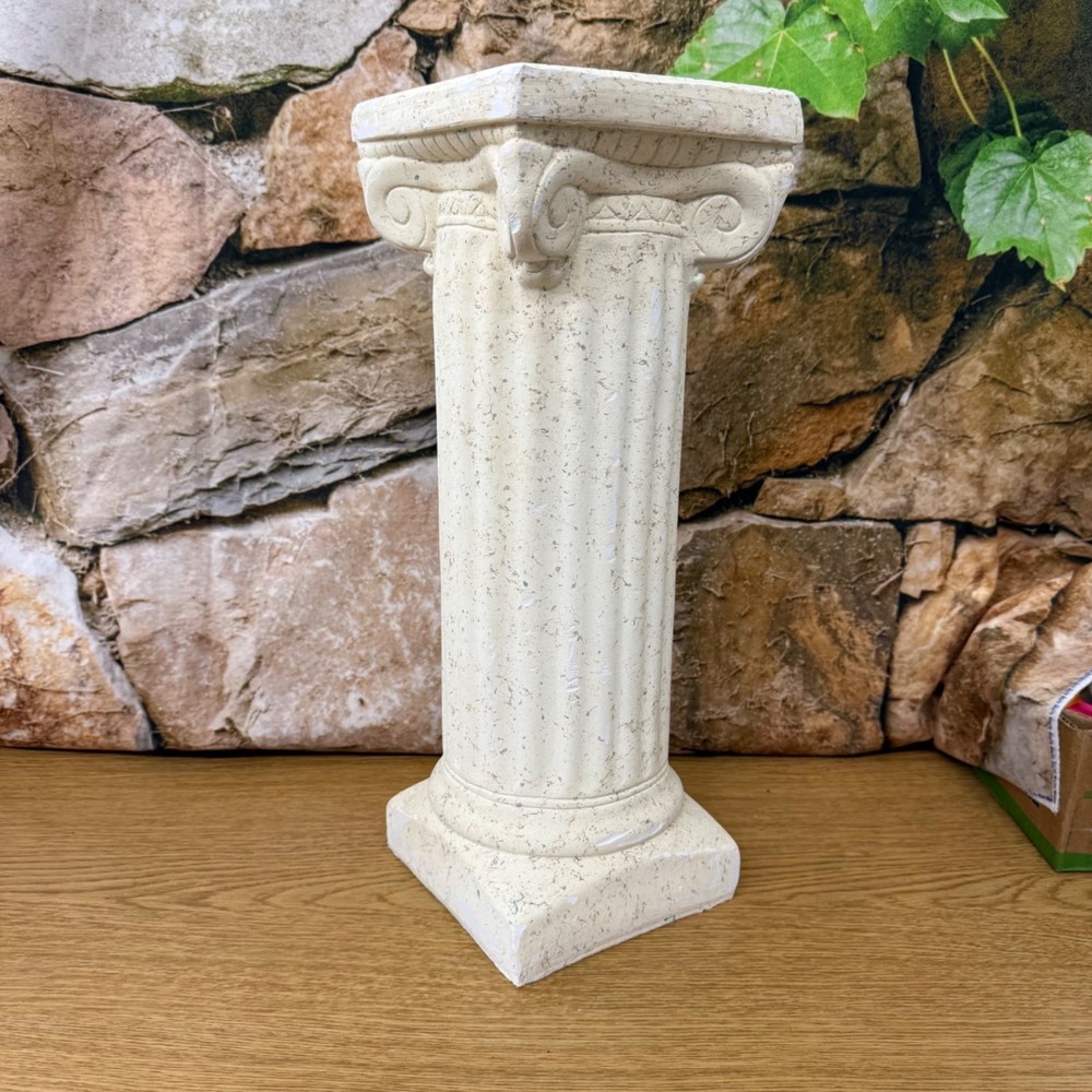 Decorative Column Ivory Wedding Column or planter 17 inches tall