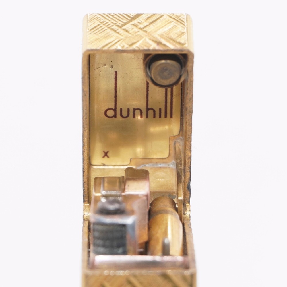 Dunhill Lighter Gold Florentine Opal Pattern_Ultrasonically cleaned_Working