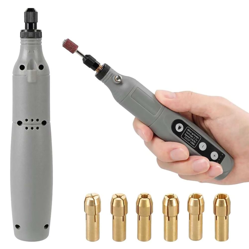 USB Cordless Electric 5-Speed Adjustable Mini Drill Grinder With LED Light