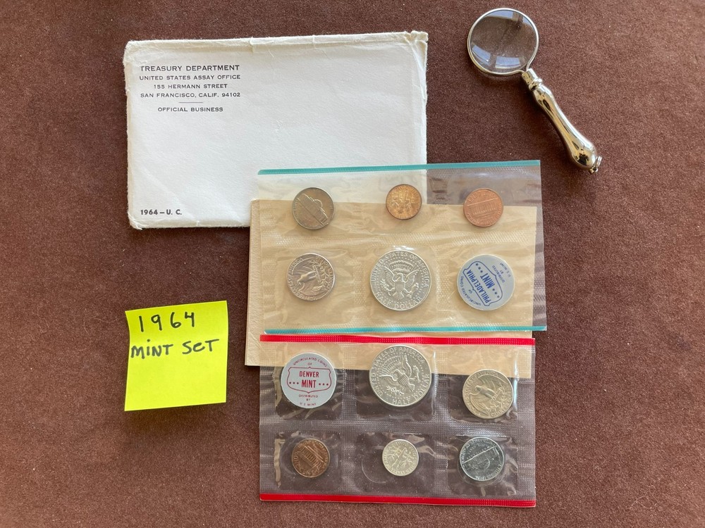 1964 US MINT SET COMPLETE P&D MINTS
