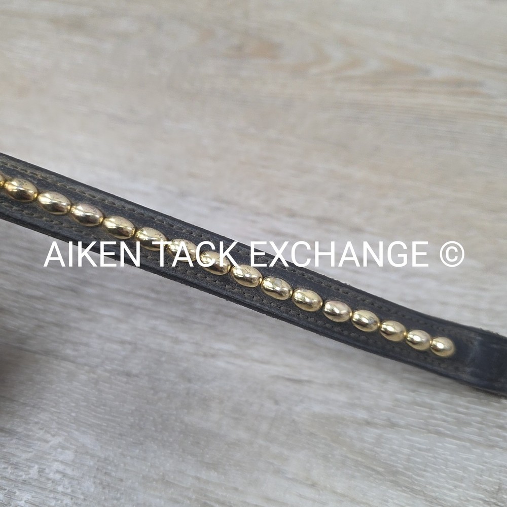 BARGAIN BUNDLE: 2 Browbands with Bling, Black, Size Full (Read Description)