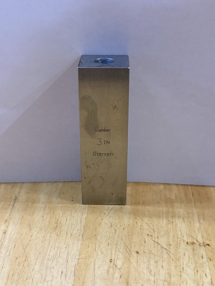 3” Weber Starrett Gauge Block