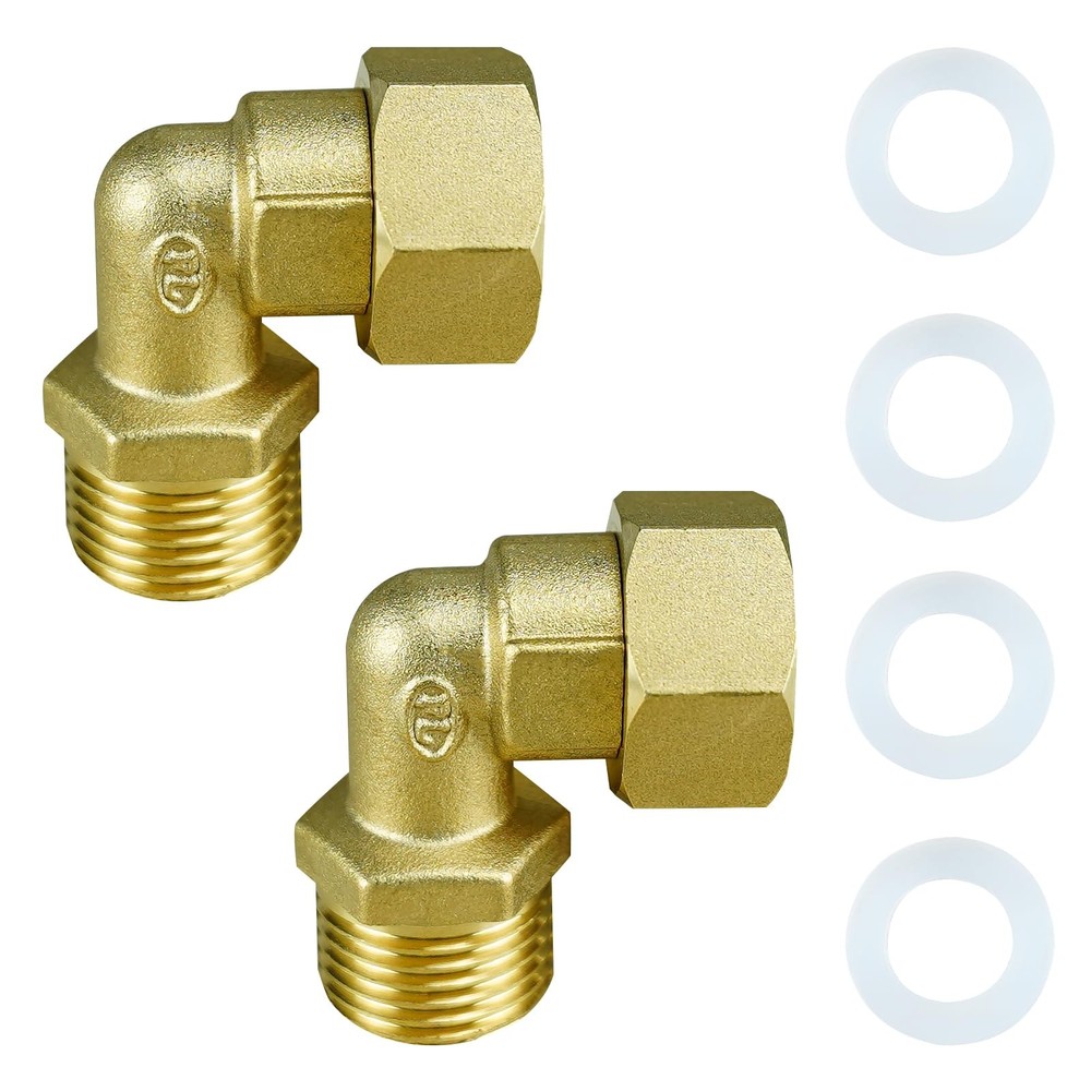 Solid Brass Elbow 1/2" Male to Female,