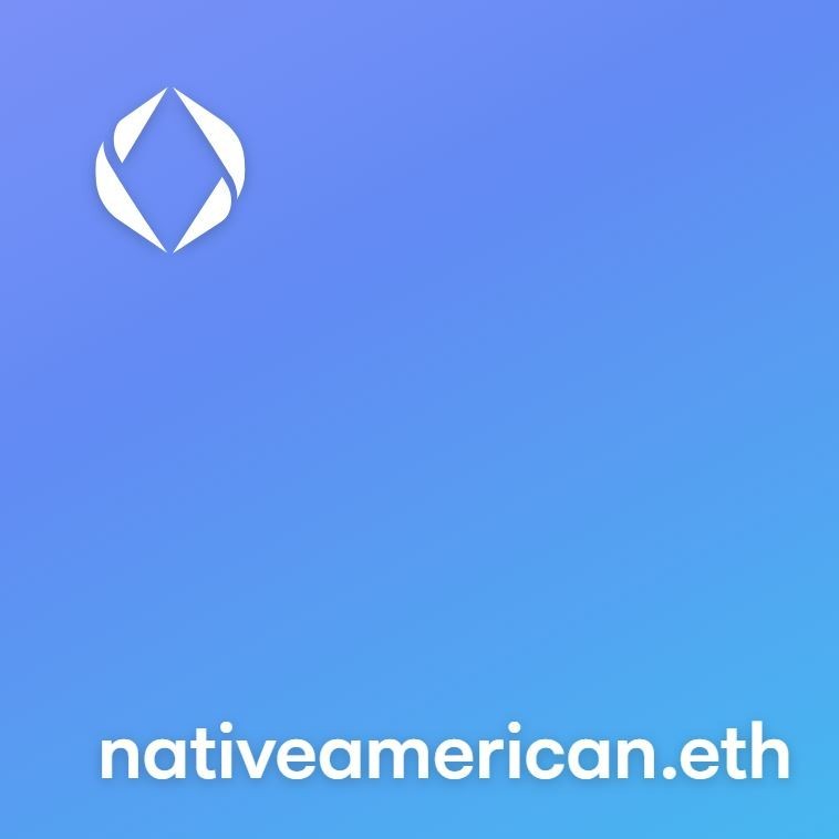 Nativeamerican.eth Etherium Domain Name on OpenSea