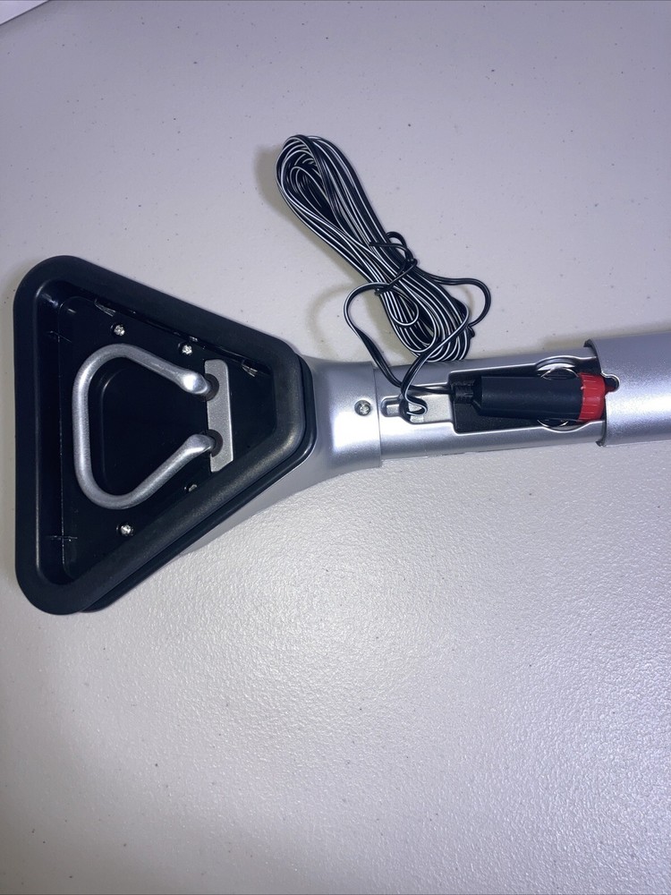 Heated Car Window Ice Scraper - Extendable Handle - LED Light - 12V - 15’ Cord