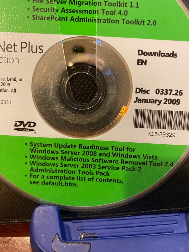 Technet Plus Microsoft tools . AppV, and much more. DVD