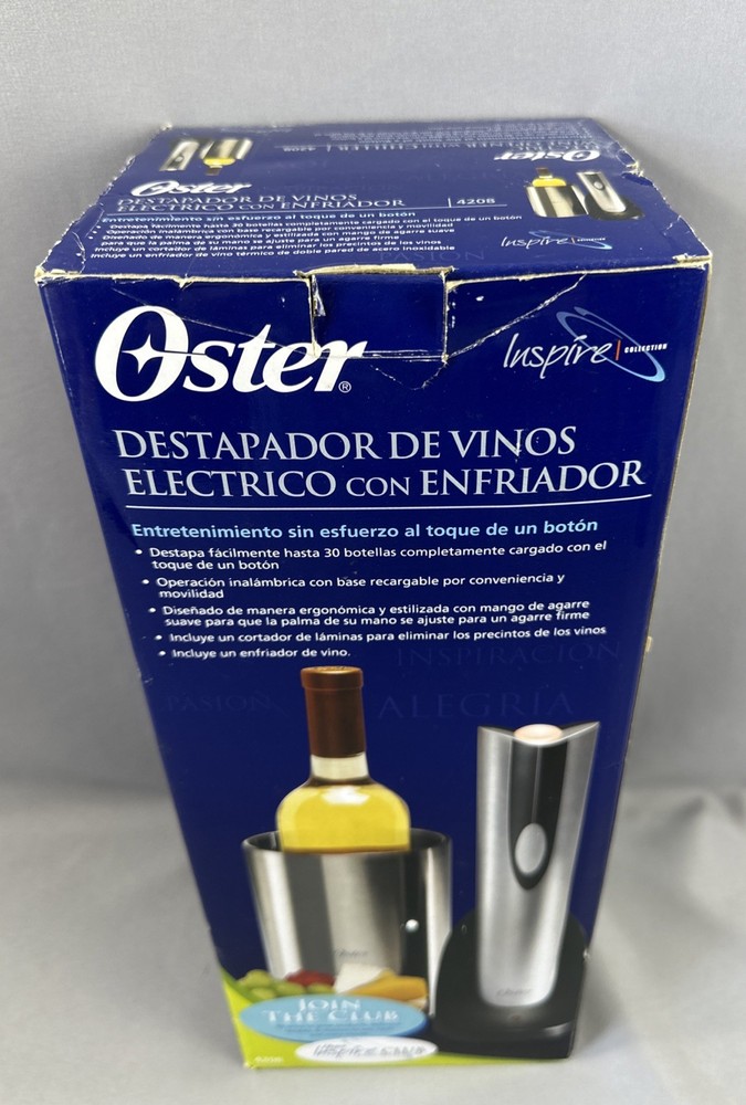 Oster Electric Wine Opener Replacement AC/DC Adapter & Charging Base & Chiller