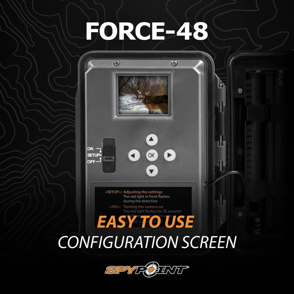 SPYPOINT Force 48MP Game Camera with LCD Screen Non Cellular