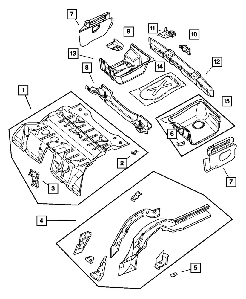 Genuine Mopar Quarter Panel Extension Left 5101662AA
