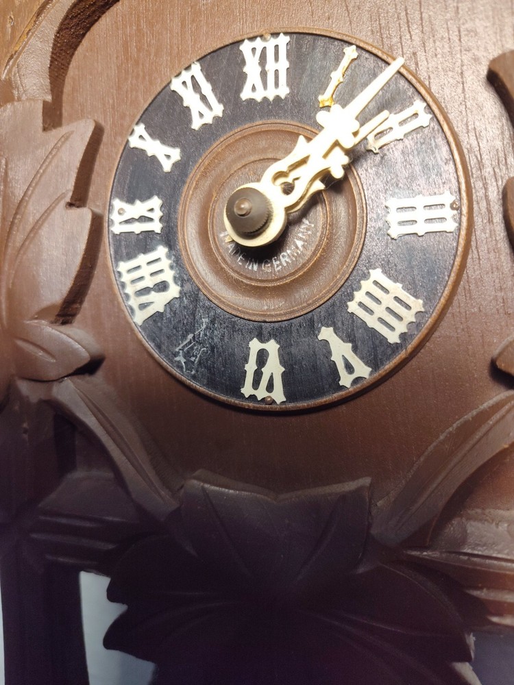 Hubert Herr Cuckoo Clock German Made Black Forest Works 1 Clock Number Missing