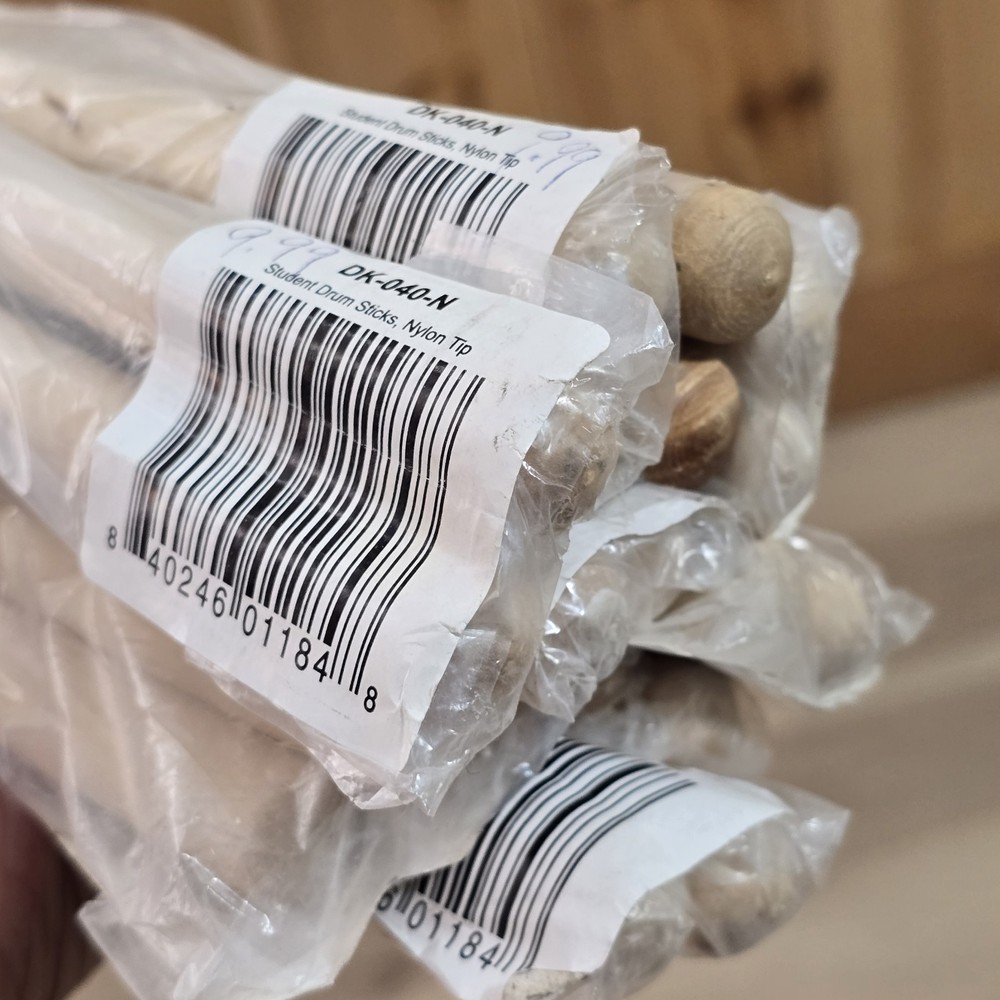 9 Pair Student Drumsticks Nylon Tip