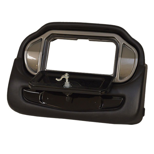 Triton Boat Console Glove Box Panel | Black Silver Plastic