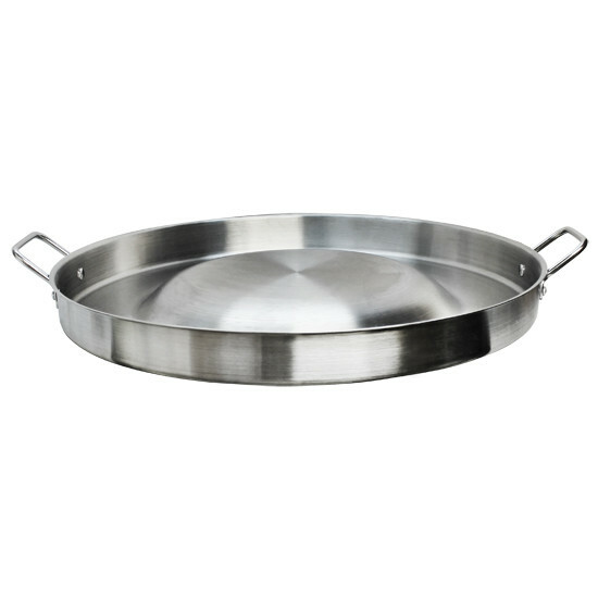 Heavy Duty Stainless Steel Concave Comal Griddle Pan 22 Inch
