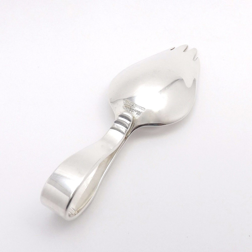 Hans Hansen Sterling Silver Ripple Danish Converted Dinner to Camping Fork Spoon