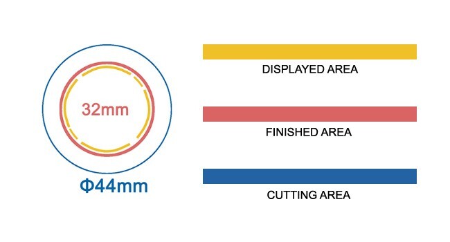 ChiButtons 32mm Rubber Magnet Button Parts [Metric System] (200 Sets)
