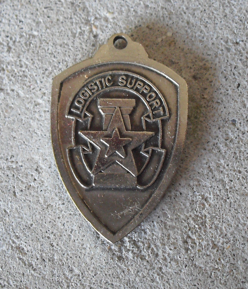Unique Metal Logistic Support LOG Pendant