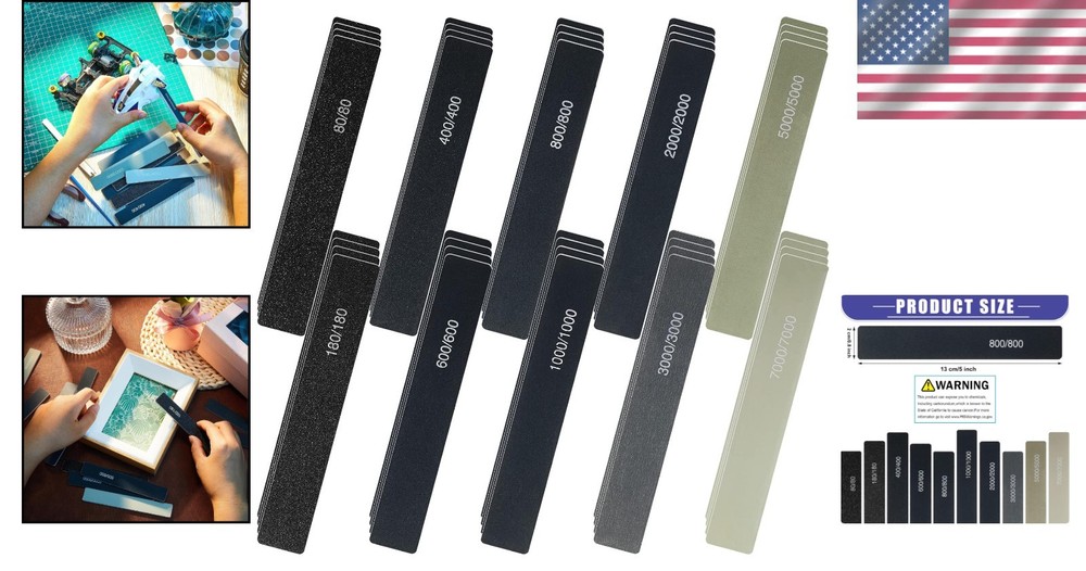 40 Pcs Professional Polishing Sticks - Sanding Tools for All Surfaces