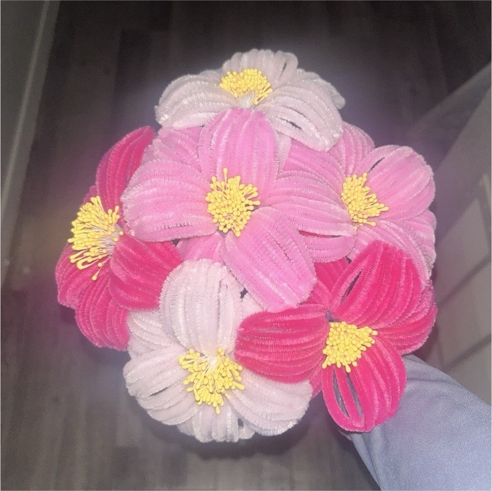 Handmade Pipe Cleaner Flower Bouquet