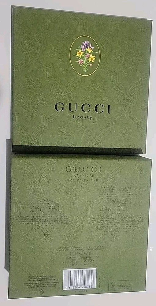 👀》🔥AUTHENTIC Gucci Logo Imprinted Green Gucci Bloom Empty Storage Gift Box 🆕️