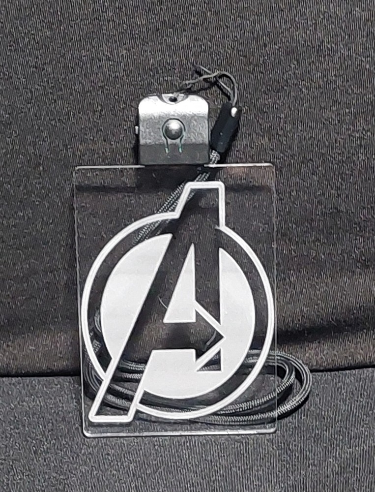 Marvel Comics Avengers "A" Necklace Pendant Flashing