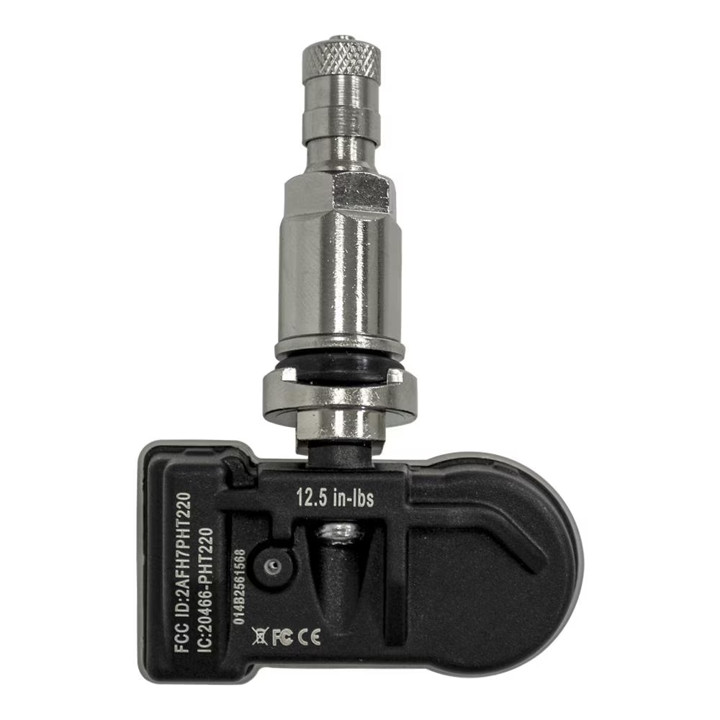 TPMS Programmable Tire Pressure Sensor Chrome Metal Stem