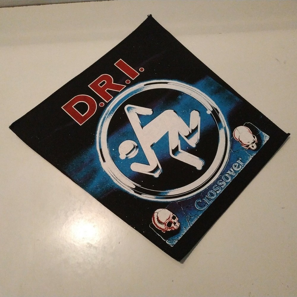Vintage D.R.I. Unused 80s BACK PATCH dri thrash crossover sod anthrax