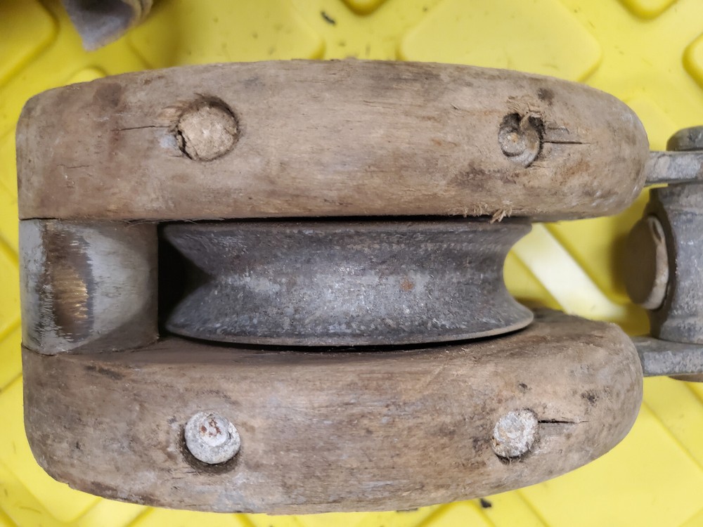 Vintage Block and Tackle Pulley #3