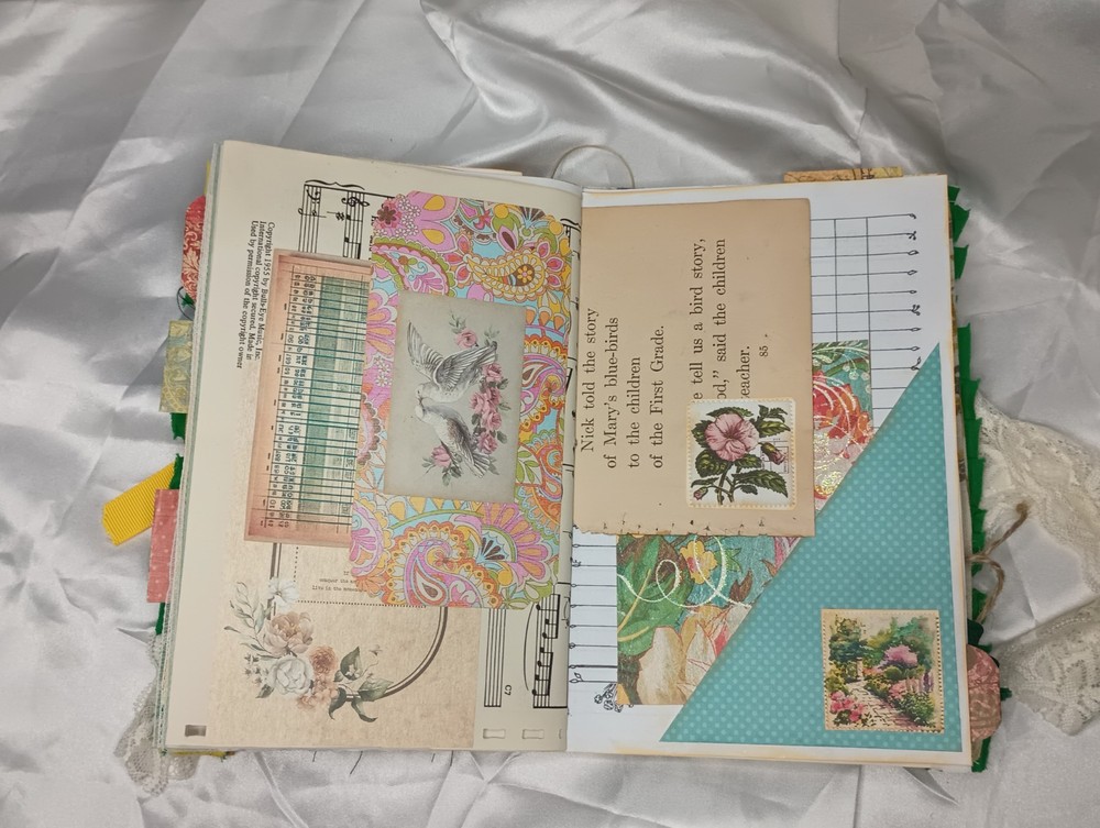 Junk Journal Eclectic With Lace Soft Cover