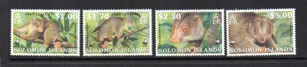 SOLOMON ISLANDS MNH 2002 SG1003-1006 ENDANGERED SPECIES /GREY CUSCUS