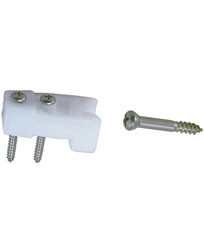 Perko Door Catch White Plastic 3/4" X #8 Screw
