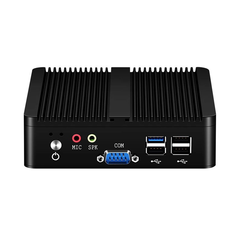 J1900 4-Core Fanless Embedded Micro Computer Industrial Mini PC 8G RAM +128G SSD