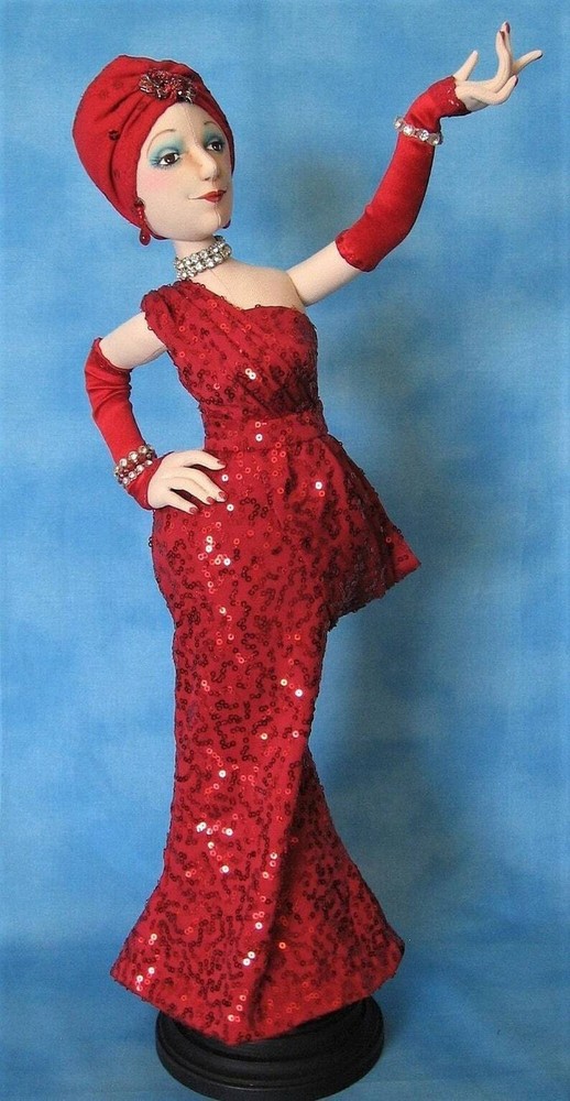 Cloth Art Doll (Paper) Pattern "Diva" by Arley Berryhill