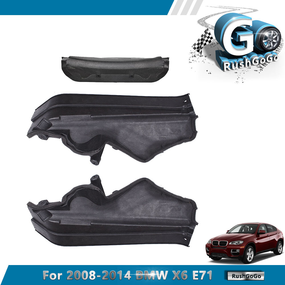 For 2008-14 BMW X5 X6 E70 E71 Engine Upper Cover Compartment Partition Panel Set