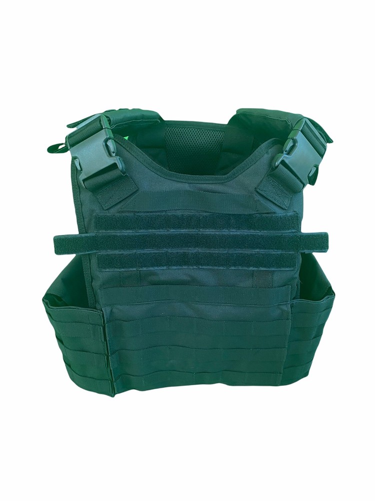 Tactical Vest BLACK Plate Carrier Rig- Adjustable.