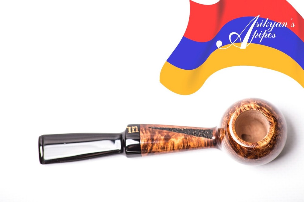 Asikyan Pipe #427/24 Apple Smooth Partially Rusticated Hand Made