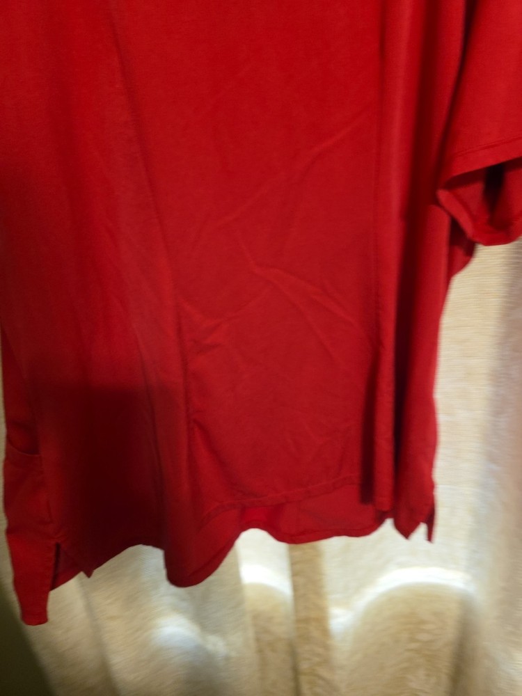 HH WORKS 2X HOT PINK SCRUB TOP