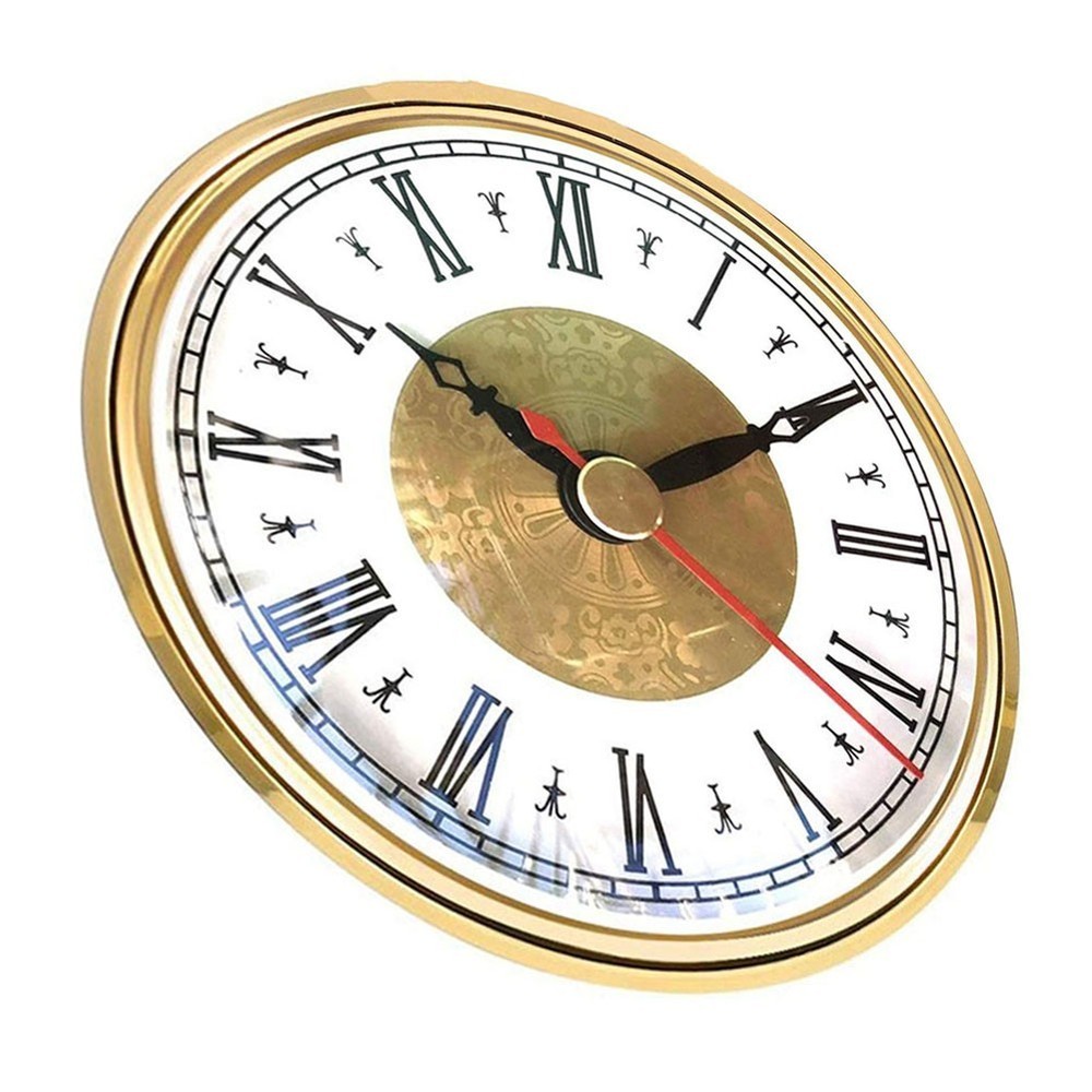 Gold Tone Bezel Clock DIY Clock Movement Battery Powered DIY Clock Projects