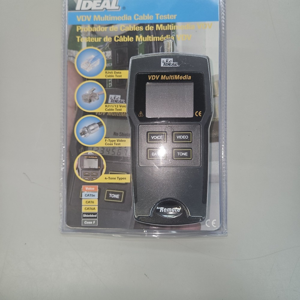 IDEAL #33-856 VDV Multimedia Cable Tester-NEW