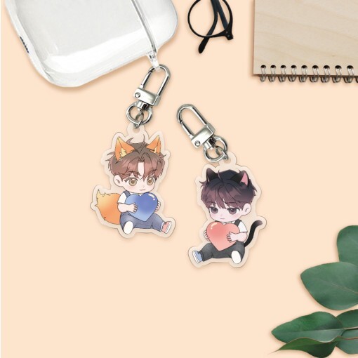 Webtoon MD [ Nevermind Darling 네버마인드 달링 ] Acrylic Keyring 2 TYPE 키 (BEONGD206)