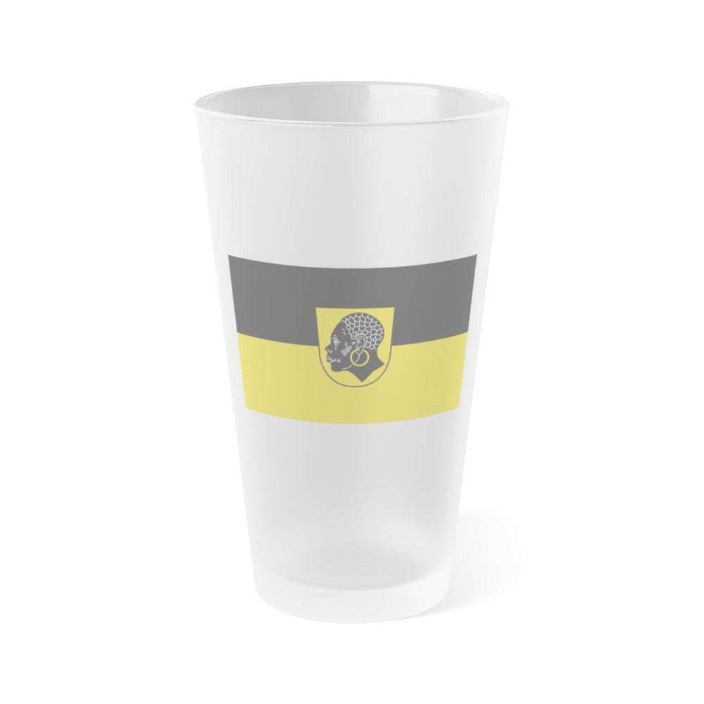 Flag of Coburg 2 Germany - Frosted Pint Glass 16oz