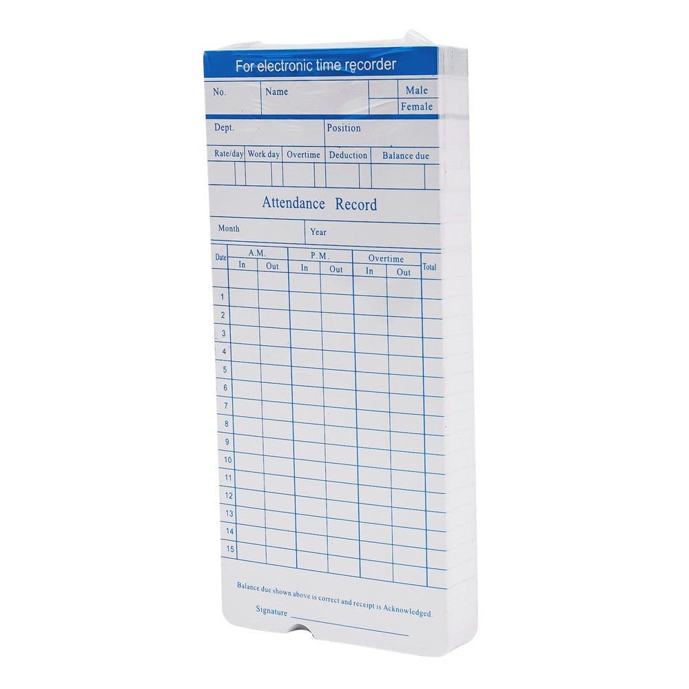 Time Clock Punch Card Employee Attendance Machine LCD Display Check- in Machine