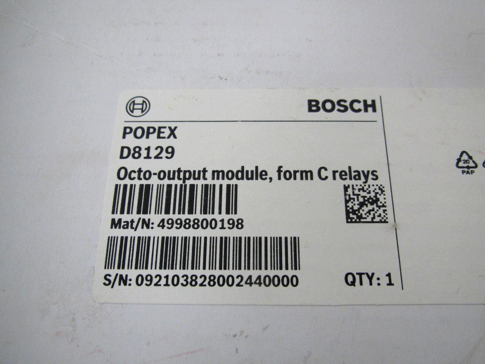 New Bosch D8129 / 4998800198 Security Alarm Octo Output / Relay Module