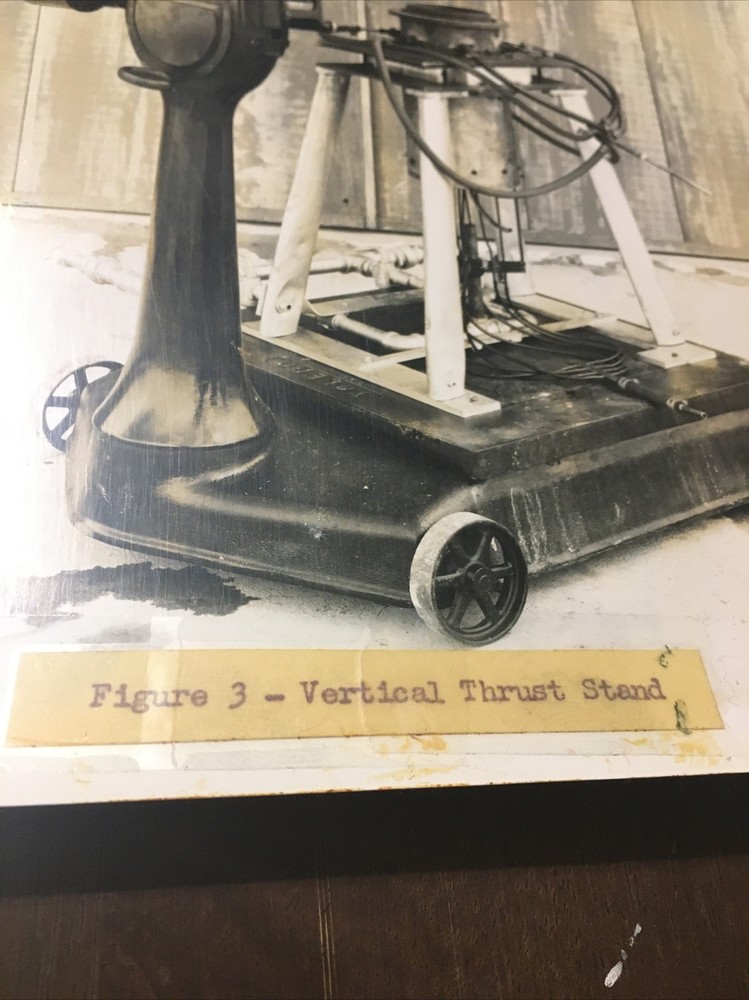 1950s Toledo Scale Used For Vertical Thrust Test 8x10 Photo