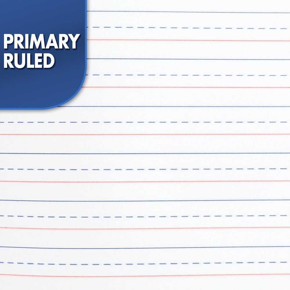 Primary Composition Notebook Wide Ruled Paper Grades K-2 Writing Workboo...