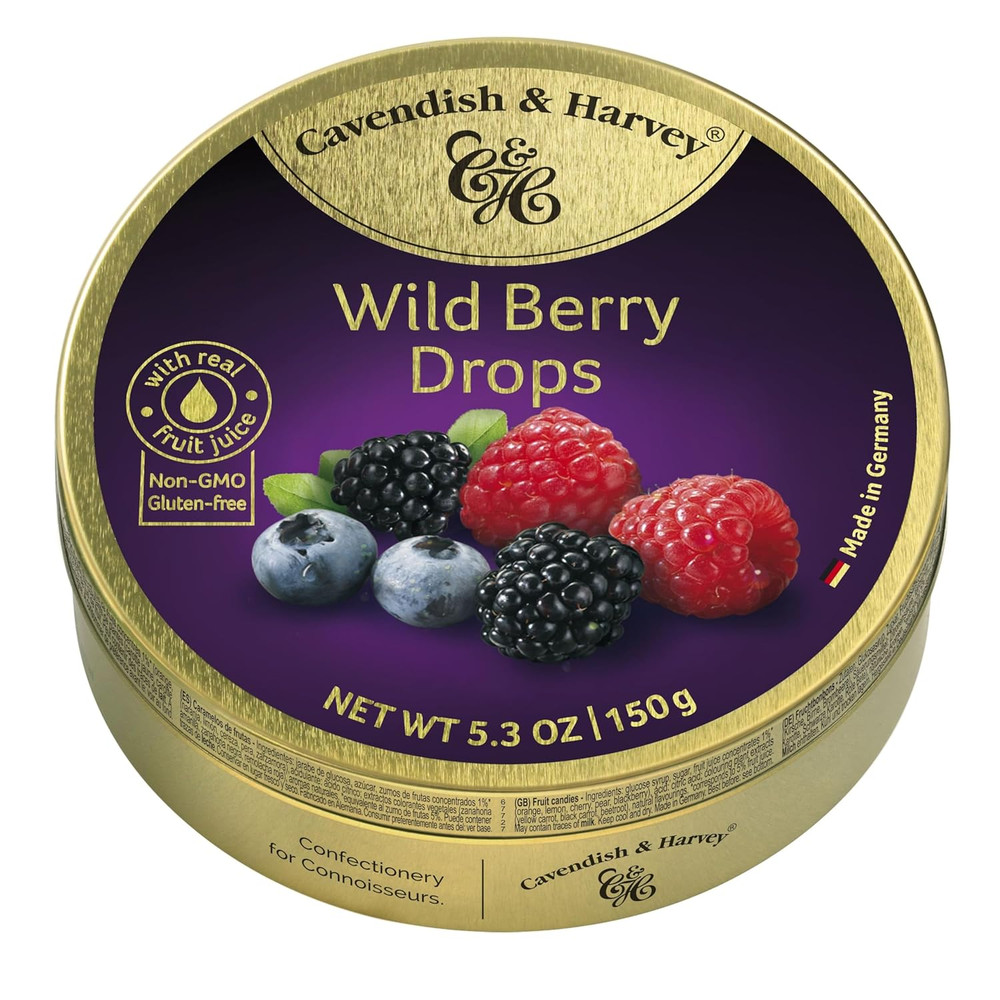 | Wild Berry Hard Candy Drops | 5.3 Ounce Tin