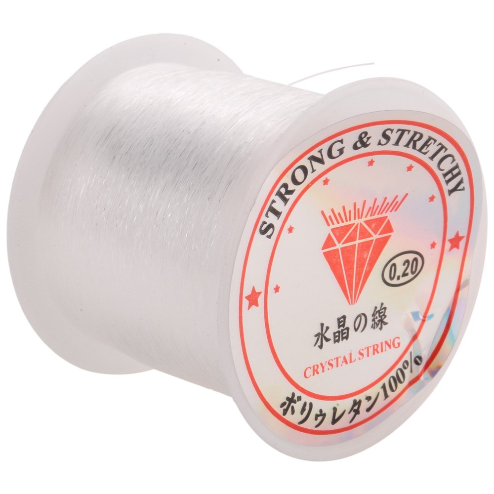 0.2mm Diameter Clear Nylon Fish Fishing Line Spool Beading String G3V93192