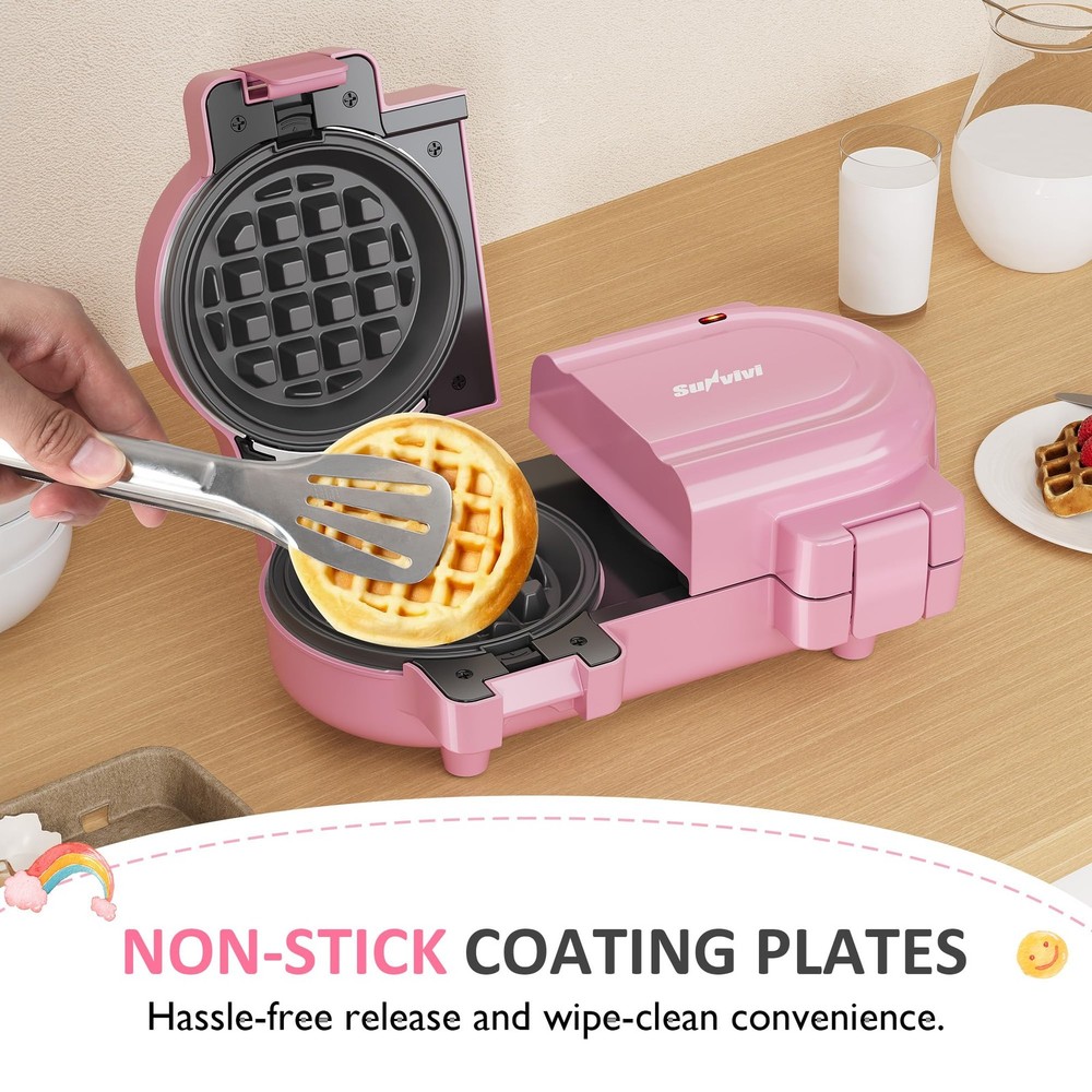 Double Belgian Waffle Maker with Dual Removable Nonstick Plates, Stainless St...