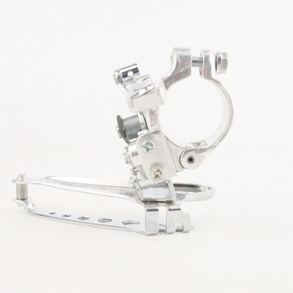 NOS Suntour Comp V Front Derailleur 28.6 Clamp Double Bottom Pull Top Normal